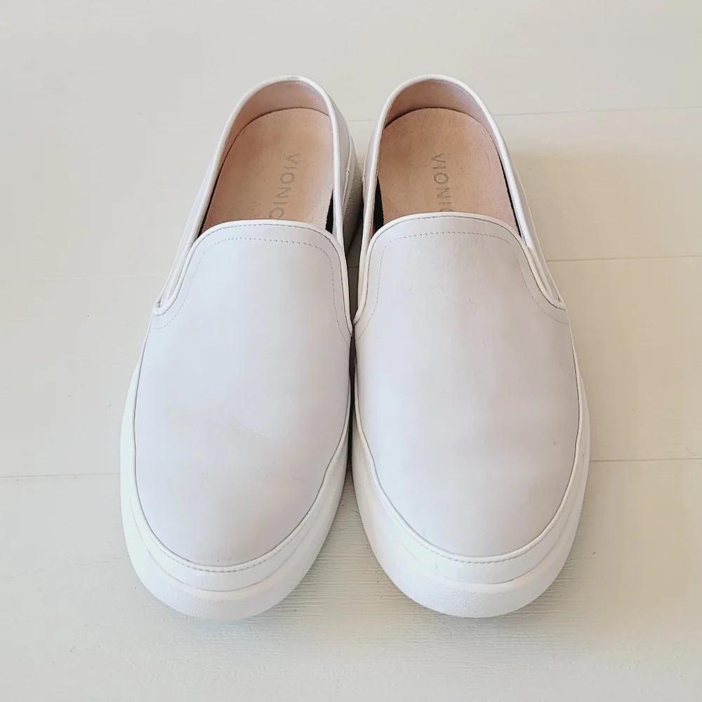 Vionic Effortless Casual Supportive Slip-on Shoes in White Nubuck - Picture 8 of 16